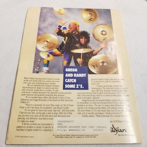 March 1987 Modern Drummer mag Graeme Edge, Win Neil Pearts Drums - Picture 5 of 8